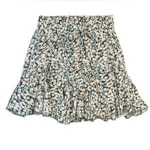 🌼 AEROPOSTALE | Floral Mini Skirt | Boho Ruffle Skirt | Flowy | Coquette Style